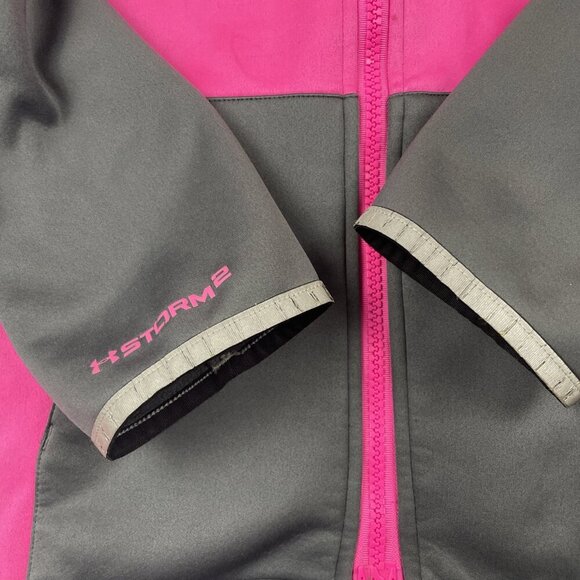 Under Armour Storm2 Hooded Jacket Youth Girl’s L Cold Gear USA Gymnastics - Picture 11 of 13